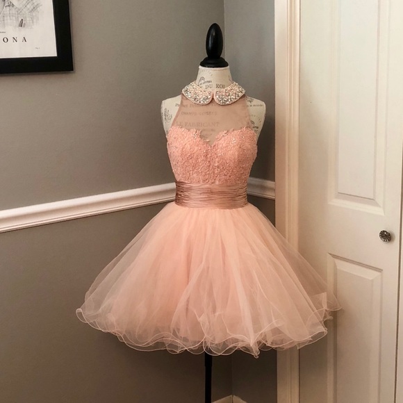 Sherri Hill Dresses & Skirts - 🆕💫SHERRI•HILL•PINK•SHORT•JEWELED•GOWN🌹